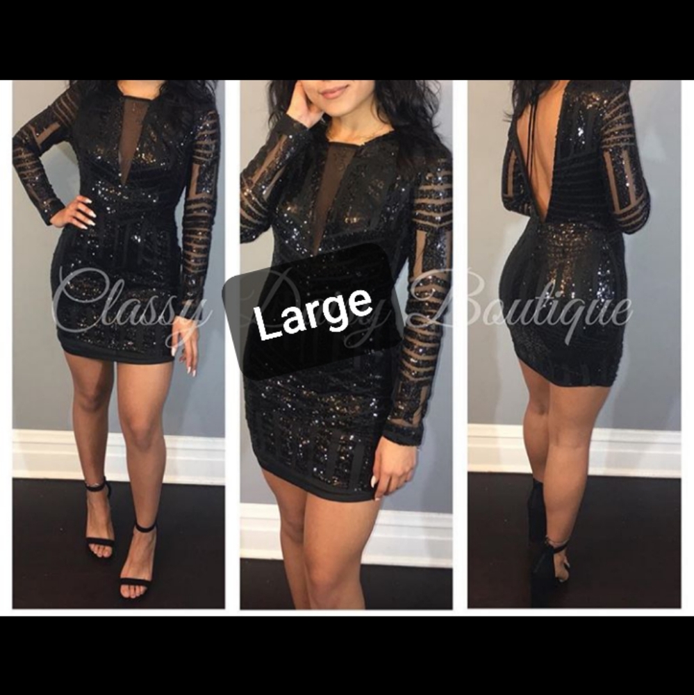 🖤Black Sequin Dress🖤